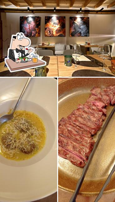 Questa è la foto che presenta la cibo e interni di Il Bistrot della Macelleria Costa