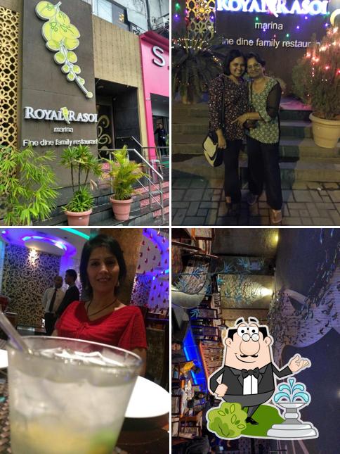 You can get some fresh air at the outside area of Royal Rasoi Marina