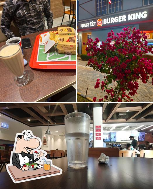 The photo of Burger King’s food and interior
