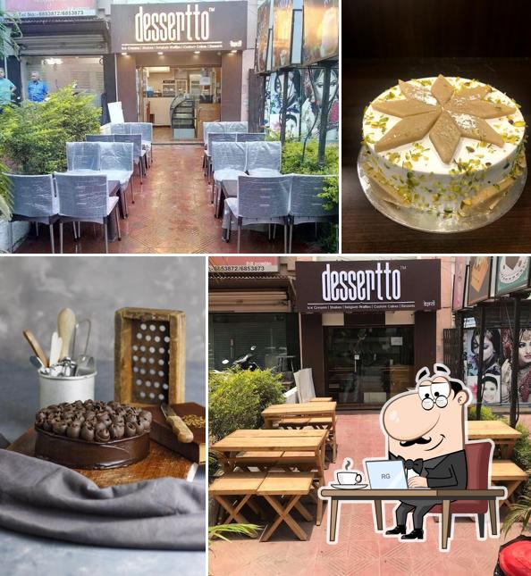 The interior of Dessertto Cakes and IceCreams