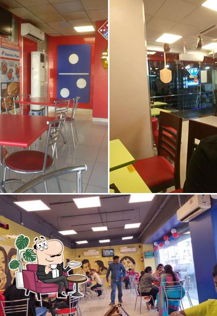 The interior of Domino's Pizza Ram Nagar, Visakhapatnam