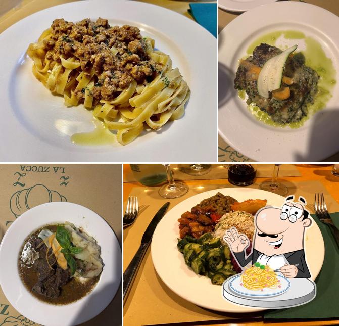 Spaghetti alla carbonara al Osteria La Zucca