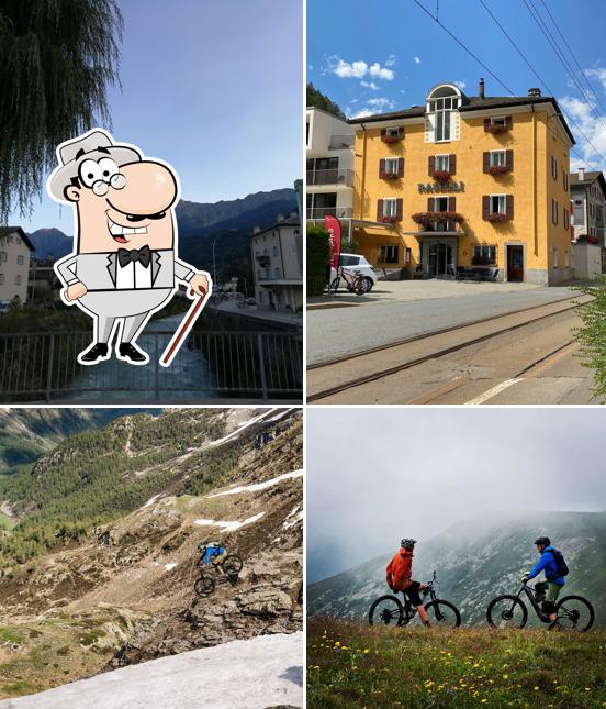 Goditi la vista dagli esterni di Hotel-Ristorante Sport