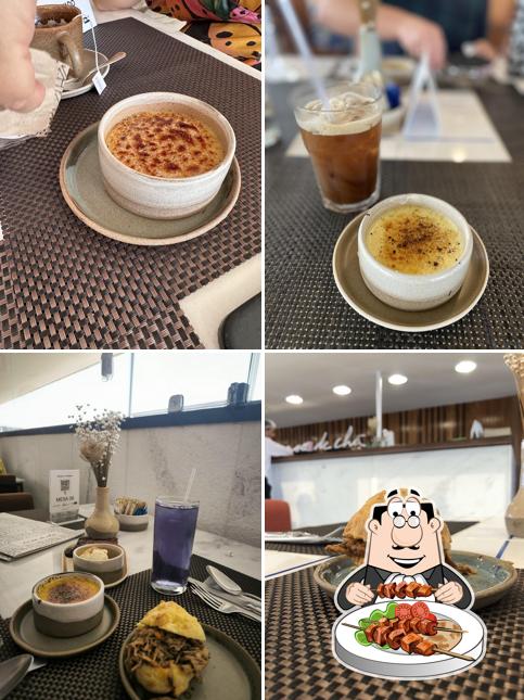 Creme brulée em Café-Escola Casa de Chá Senac-DF (Praça dos Três Poderes)