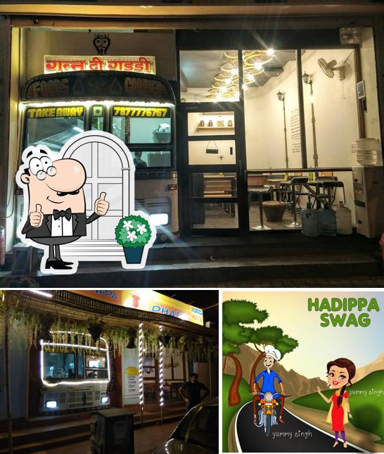 The exterior of Hadippa, the truck dhaba and take away