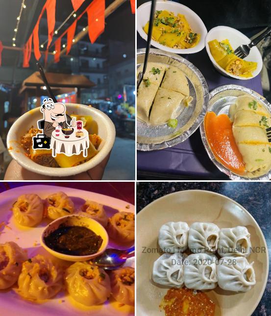 Take a look at the image showing food and exterior at The Momo Bar