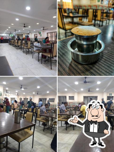 Take a seat at one of the tables at Ratna Cafe