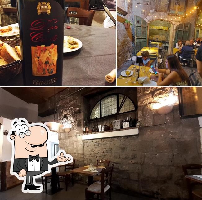 Gli interni di Trattoria L'Archetto