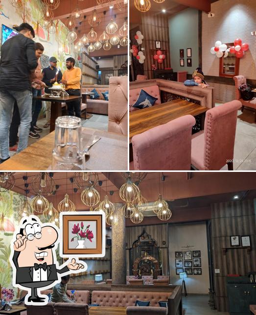 The interior of Moti Mahal Delux Tandoori Trail Restaurant