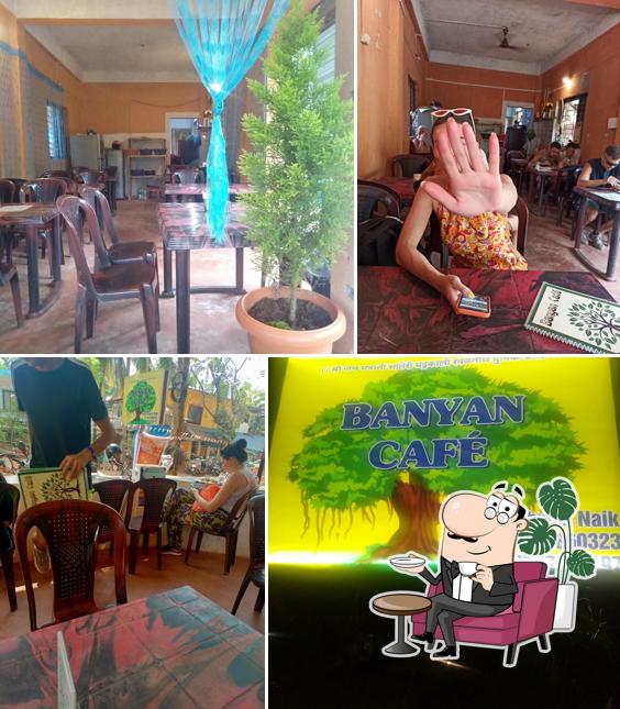 The interior of Banyan cafe