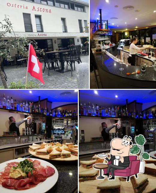 Gli interni di Osteria ascona