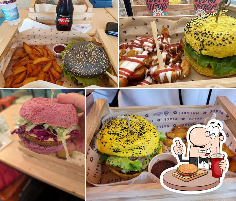 Gli hamburger di Flower Burger potranno incontrare molti gusti diversi