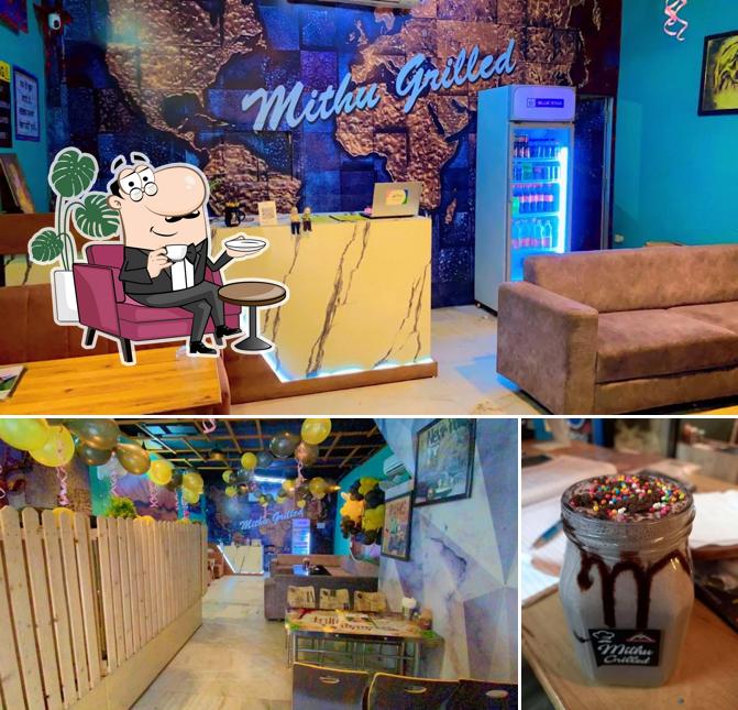 The restaurant's interior and beverage