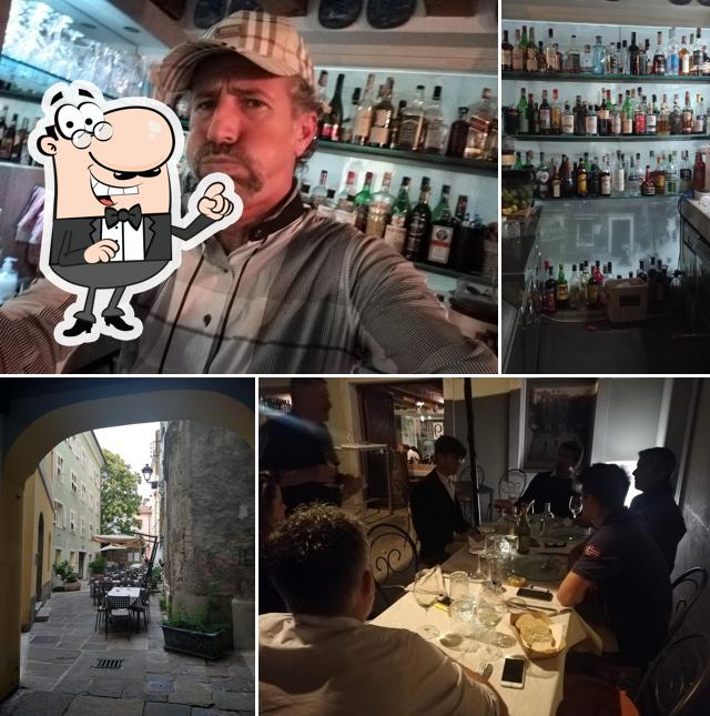 Gli interni di Osteria Agli Orfanelli