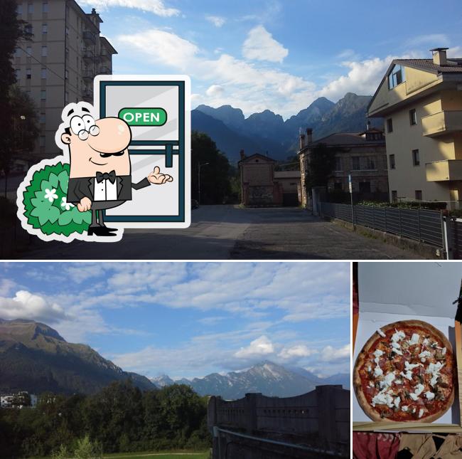 Tra le diverse cose da Pizzeria Leone si possono trovare la esterno e pizza