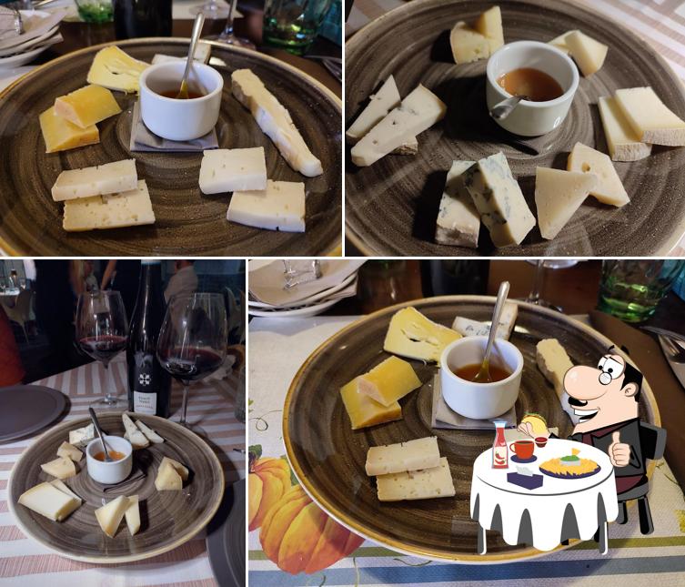Piatto di formaggi al Osteria del Campanile