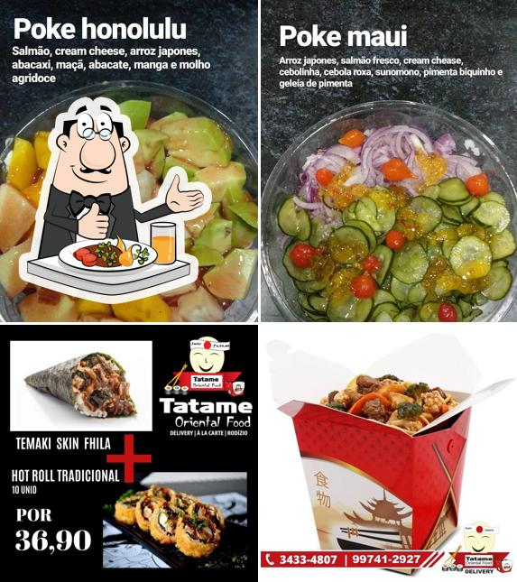 Platos en Tatame Oriental Food