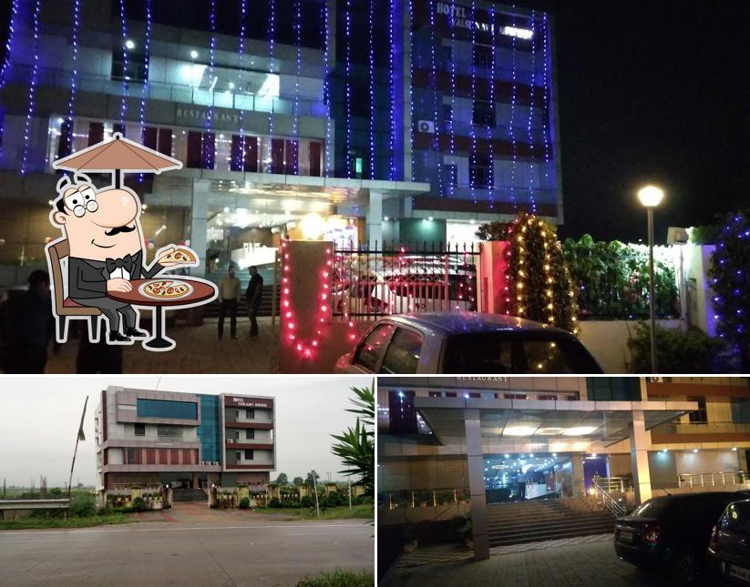 The exterior of HOTEL VAISHNAVI HEIGHTS