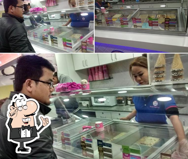 The interior of Baskin Robbins