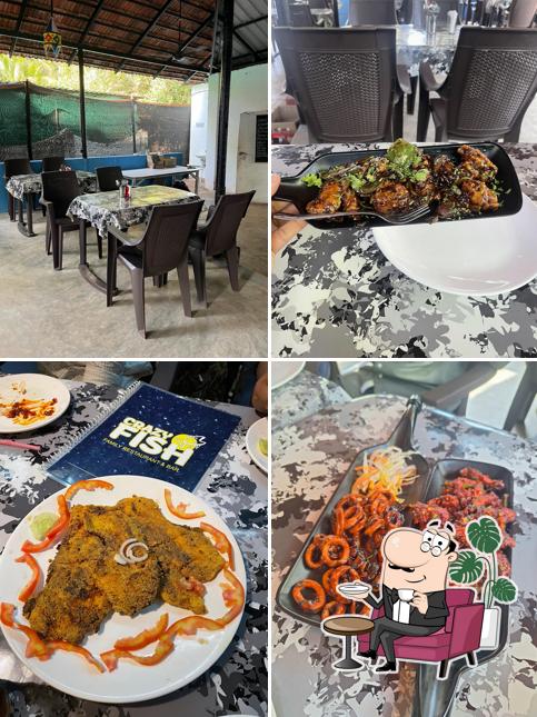 The interior of CRAZY FISH Family Restaurant & Bar