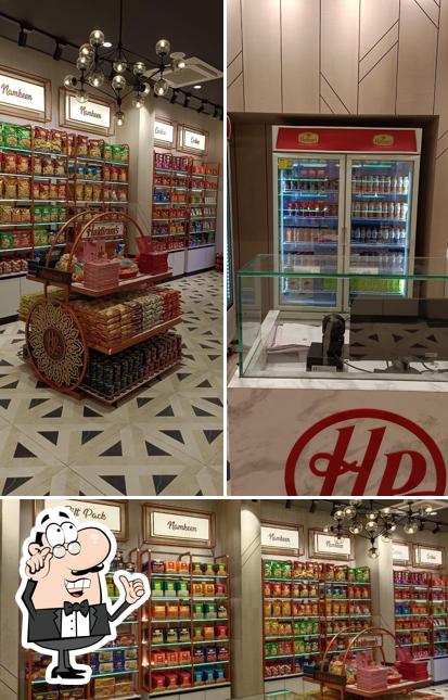 The interior of Haldiram's