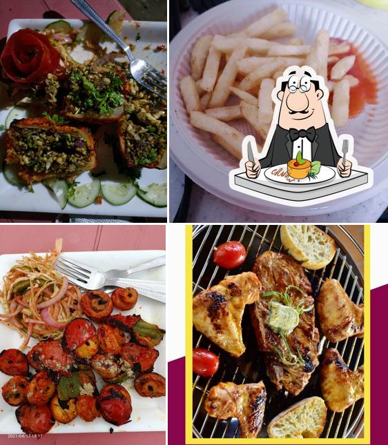 Food at Highway Hut and Garden Restaurant