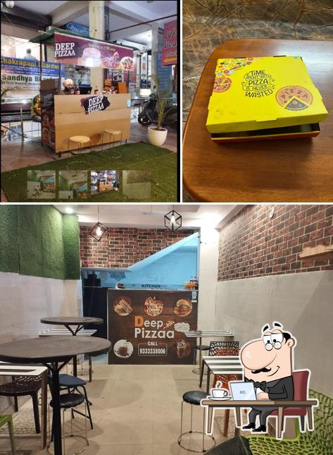 The interior of Deep pizza