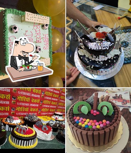 Food at Gouriya Baker's,cake & flowers