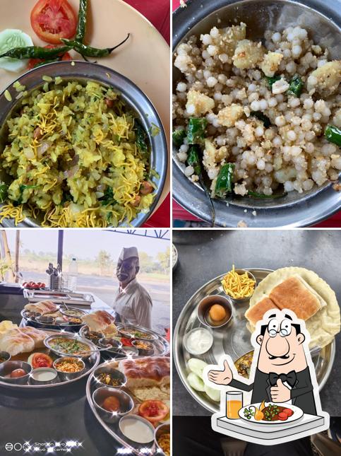 Food at Hotel Puneri Misal