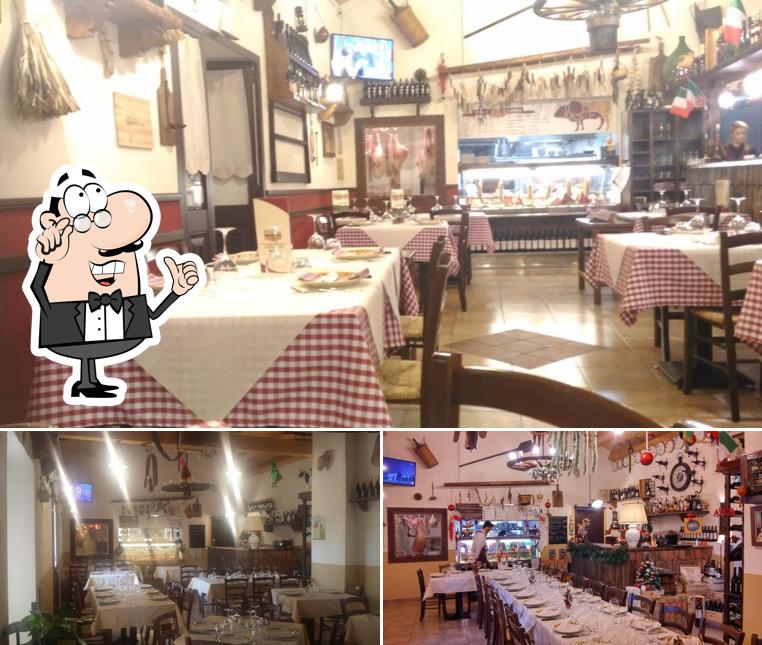Gli interni di Trattoria carnezzeria la chianina