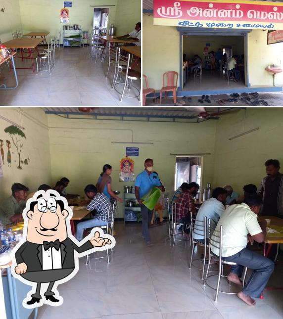 The interior of Sri Annam Mess