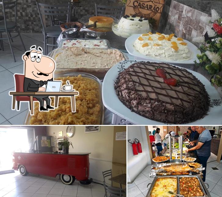 O interior do Restaurante Casarão