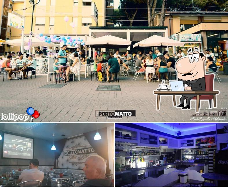 Dai un'occhiata agli interni di Portomatto Street Bar