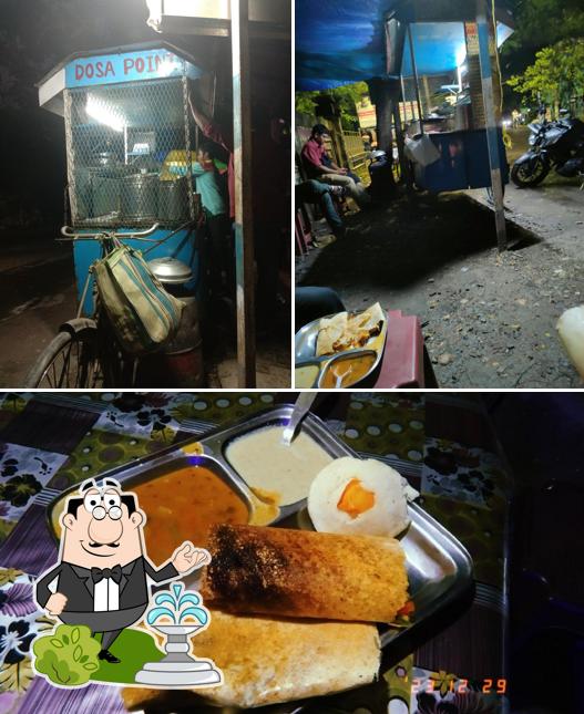 The picture of exterior and food at Dosa Point