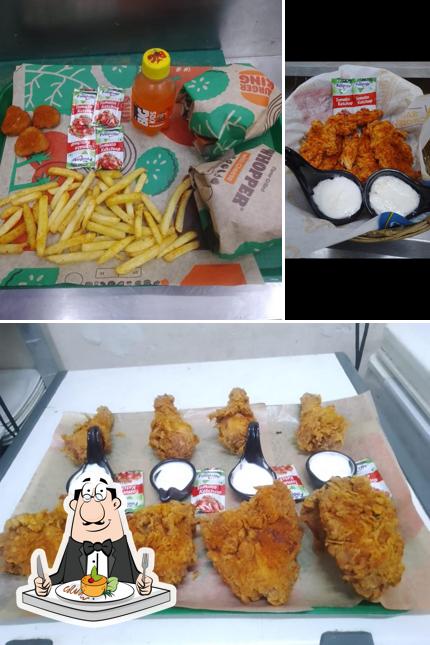 This is the picture displaying food and interior at Express Fried Chicken