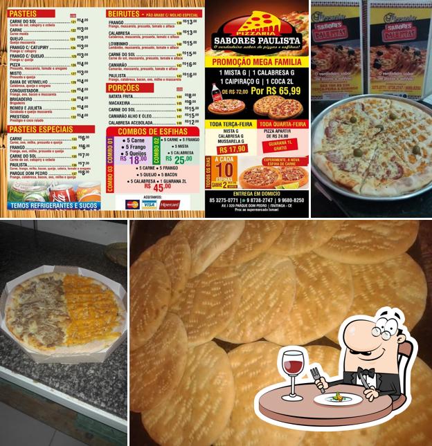 Comida em Pizzaria Paulista