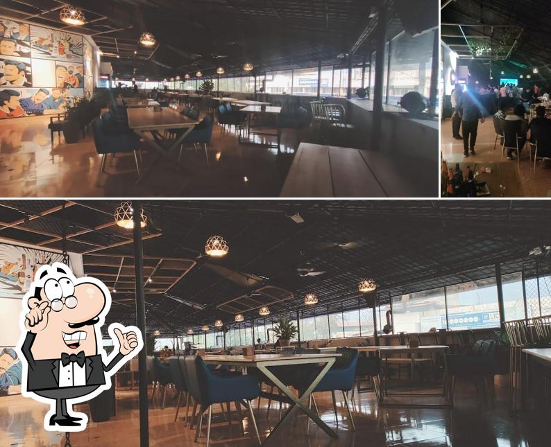 The interior of The Open Bar - Rooftop Restobar