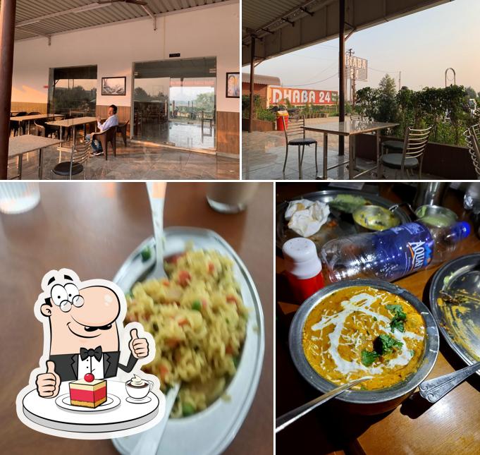 Dhaba 24 provides a variety of sweet dishes