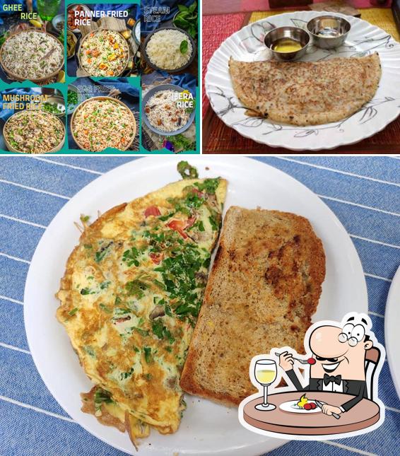Food at Santosha Cafe`