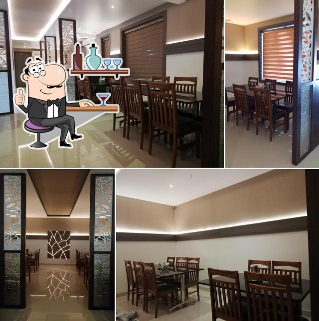 Take a seat at one of the tables at Subbanna