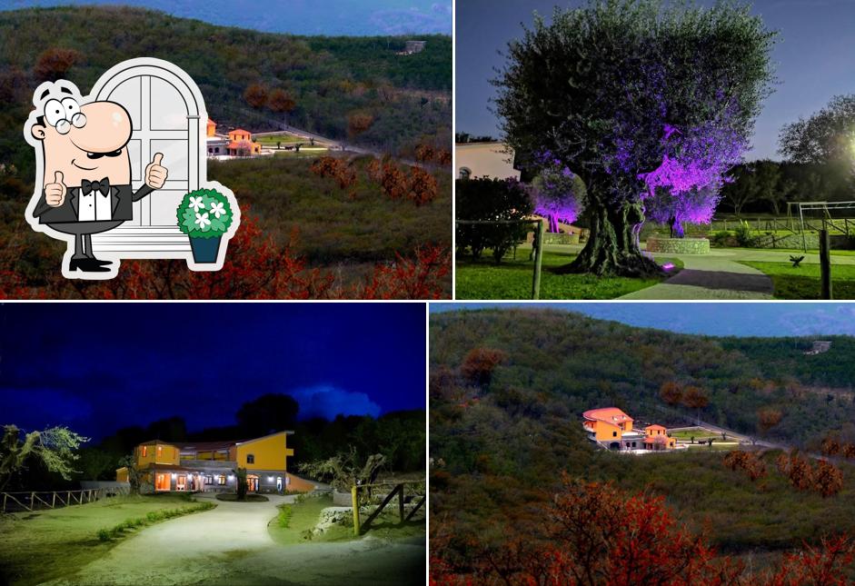 Goditi la vista dagli esterni di Antica Fraconia