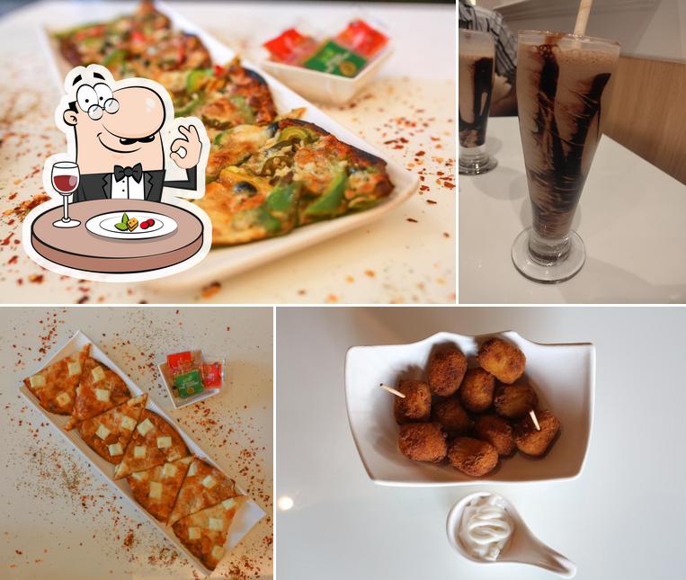 Food at Optimus the luxury cafe