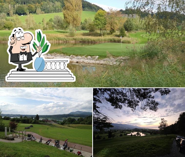 Curiosa tra l'area esterna di Golfpark Nuolen AG