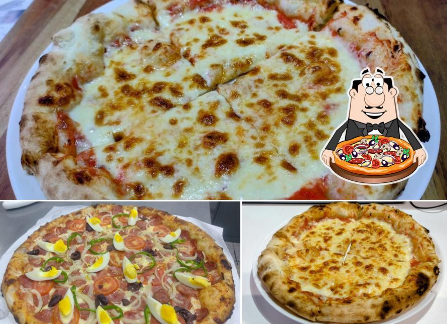 Peça diversos variedades de pizza