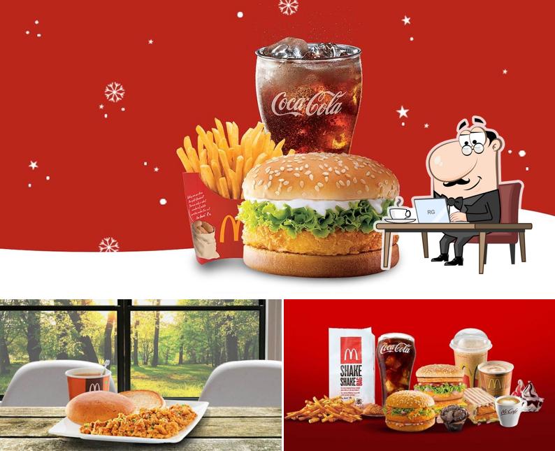 The interior of McDonald's