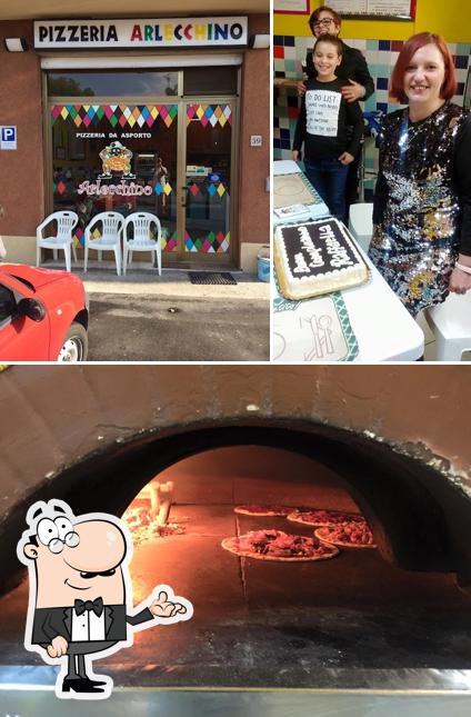 Guarda la immagine che raffigura la interni e torta di Pizzeria Arlecchino
