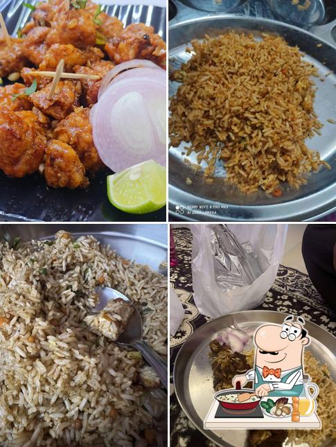 Fried rice at Avenues Biryani Point