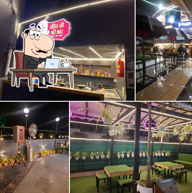 The interior of Food Street Indore
