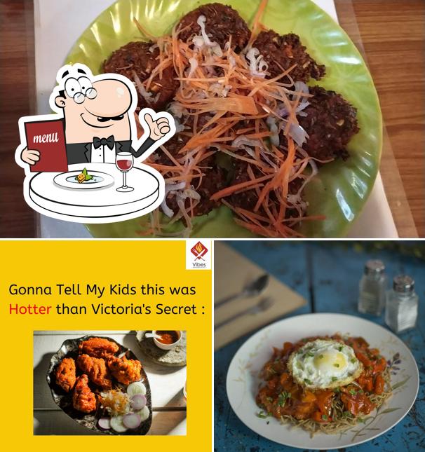 Food at Vibes Restaurant