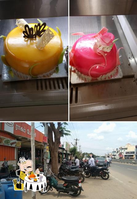 Check out the image showing food and exterior at Ragam Bakery